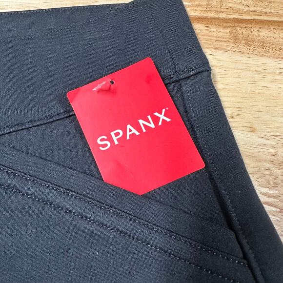Spanx NWT The Perfect Black Pant Backseam Skinny Size M Pull-On Shaping Ponte - Picture 6 of 11